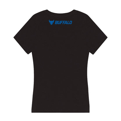 Buffalo - NCAA Football : Victor Snow - Player Collage Women's V-Neck T-Shirt-1
