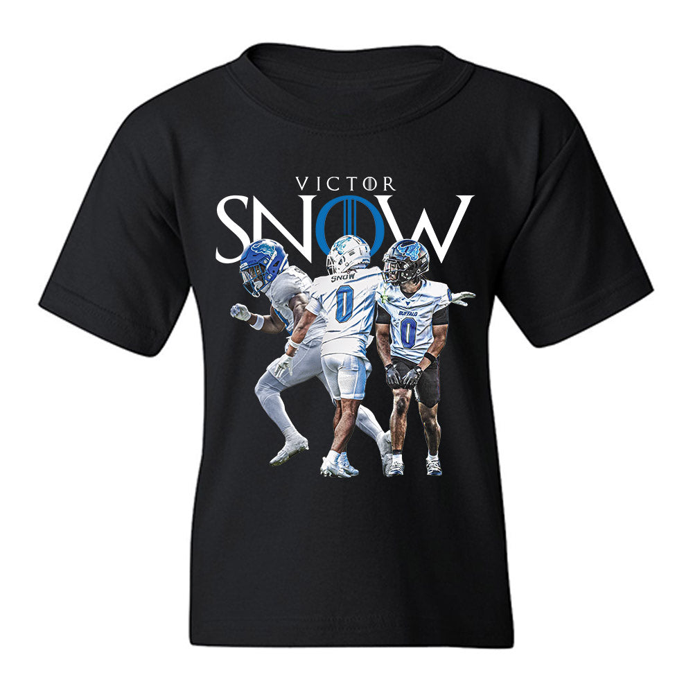 Buffalo - NCAA Football : Victor Snow - Youth T-Shirt Player Collage-0