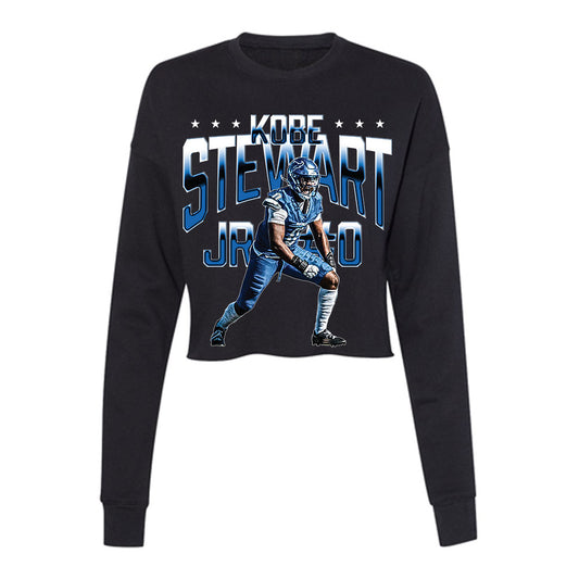 Buffalo - NCAA Football : Kobe Stewart - Player Collage Women's Cropped Crew Fleece-0