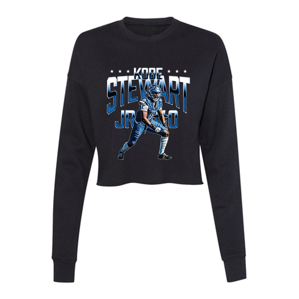 Buffalo - NCAA Football : Kobe Stewart - Player Collage Women's Cropped Crew Fleece-0