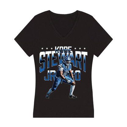 Buffalo - NCAA Football : Kobe Stewart - Player Collage Women's V-Neck T-Shirt-0
