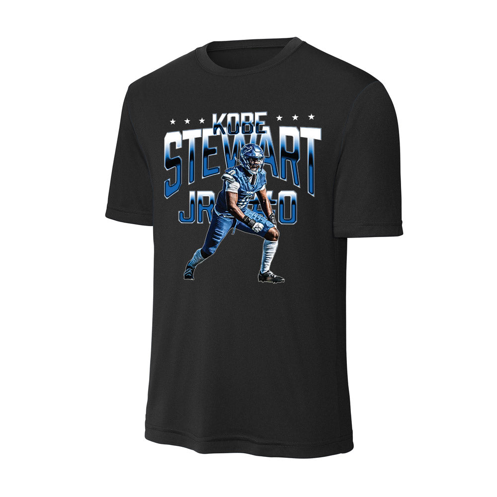 Buffalo - NCAA Football : Kobe Stewart - Player Collage Activewear T-Shirt-0