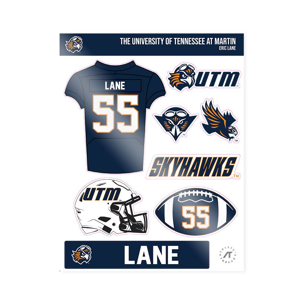 UT Martin - NCAA Football : Eric Lane - Sticker Sheet-0
