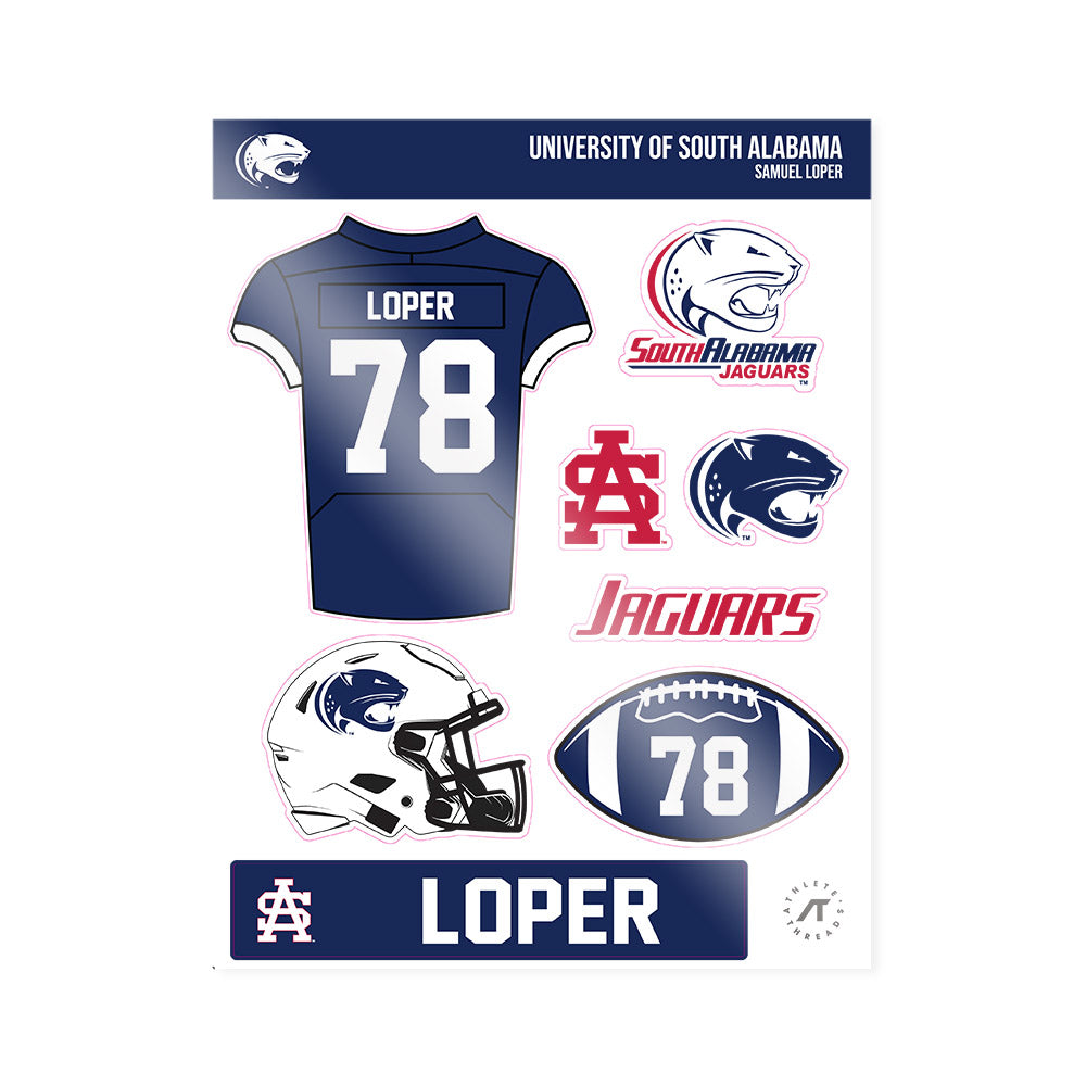  - NCAA Football : Samuel Loper - Sticker Sheet-0