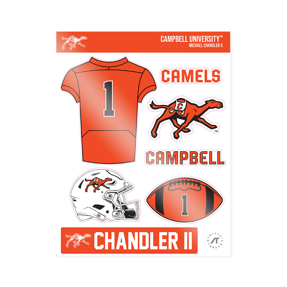 Campbell - NCAA Football : Michael Chandler II - Sticker Sheet-0