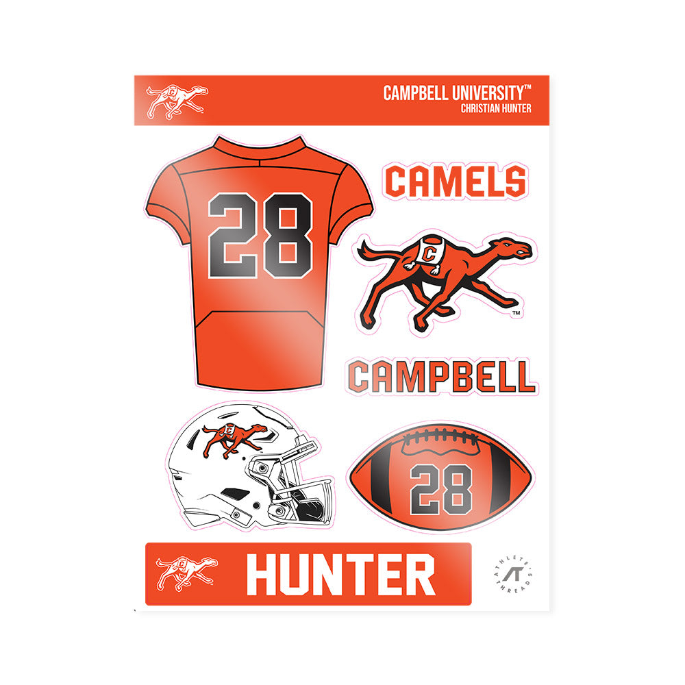 Campbell - NCAA Football : Christian Hunter - Sticker Sheet-0