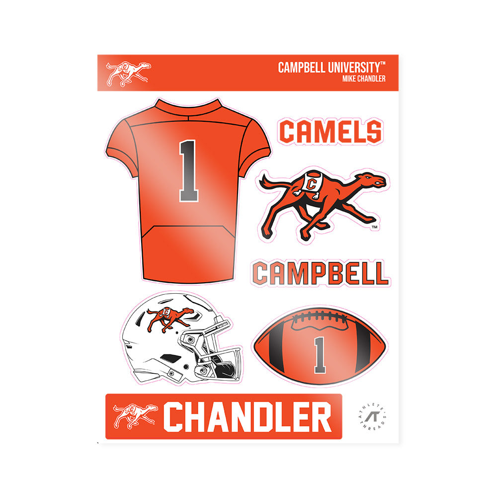 Campbell - NCAA Football : Mike Chandler - Sticker Sheet-0
