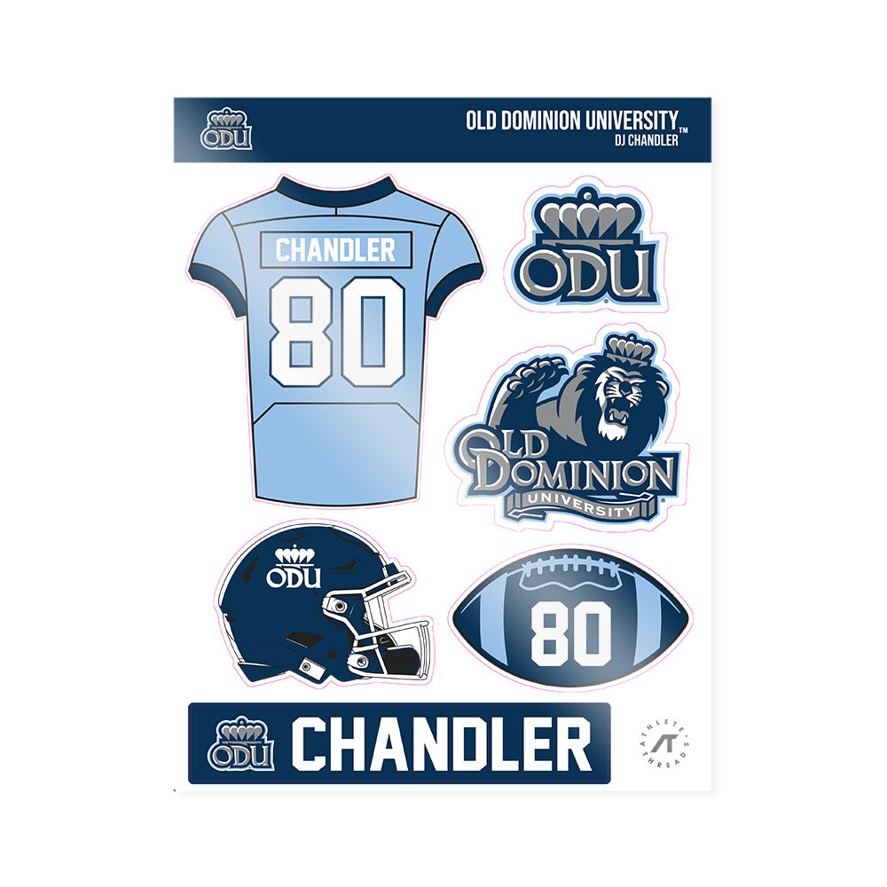 Old Dominion - NCAA Football : DJ Chandler - Sticker Sheet-0