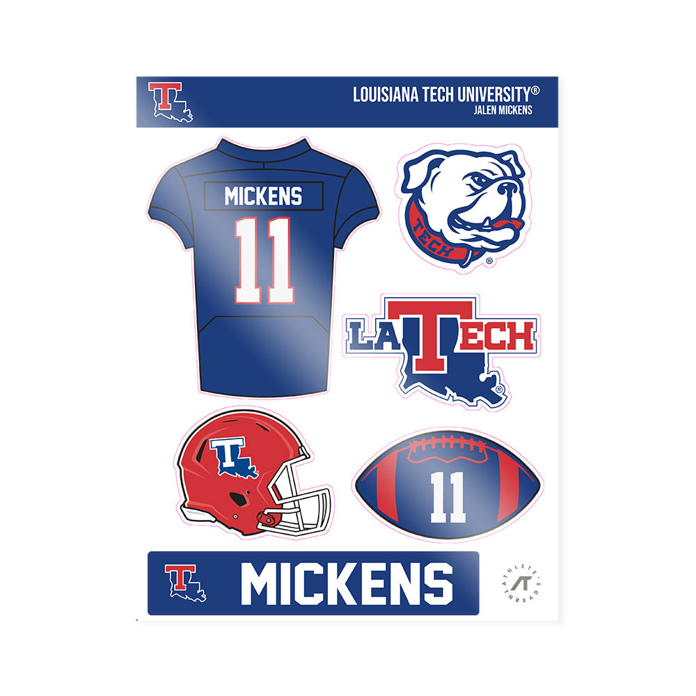 LA Tech - NCAA Football : Jalen Mickens - Sticker Sheet-0