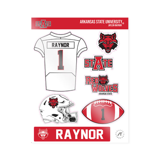 Arkansas State - NCAA Football : Jaylen Raynor - Sticker Sheet-0