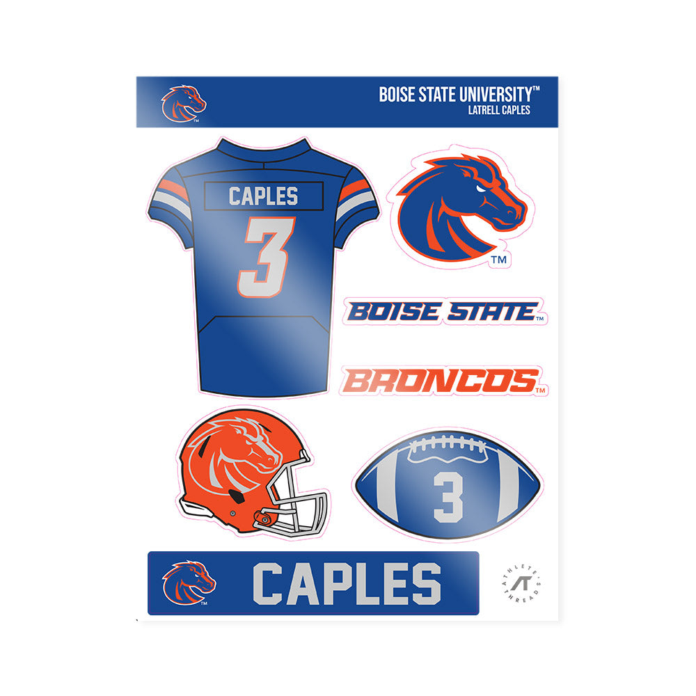 Boise State - NCAA Football : Latrell Caples - Sticker Sheet-0