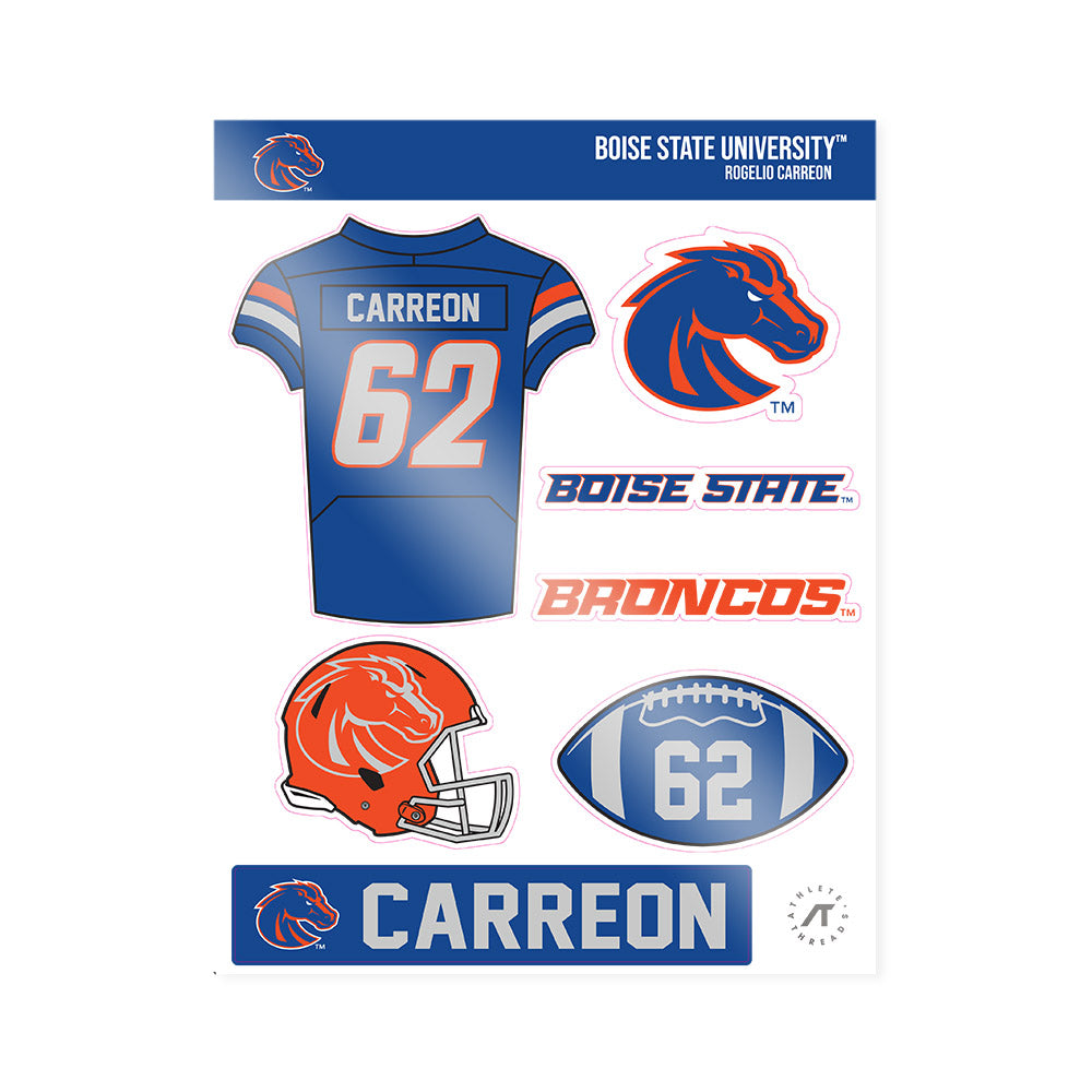 Boise State - NCAA Football : Rogelio Carreon - Sticker Sheet-0