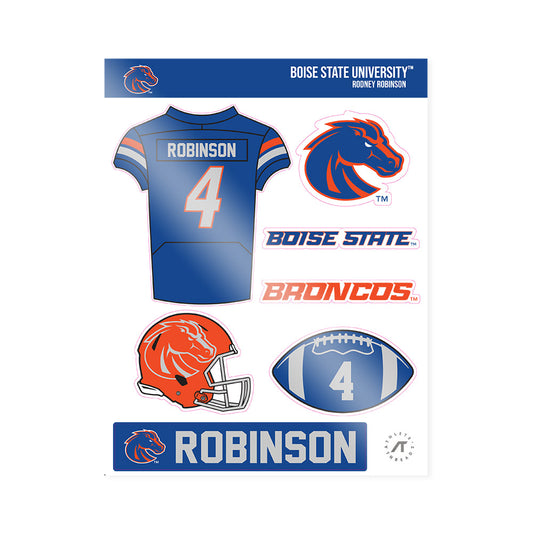 Boise State - NCAA Football : Rodney Robinson - Sticker Sheet-0