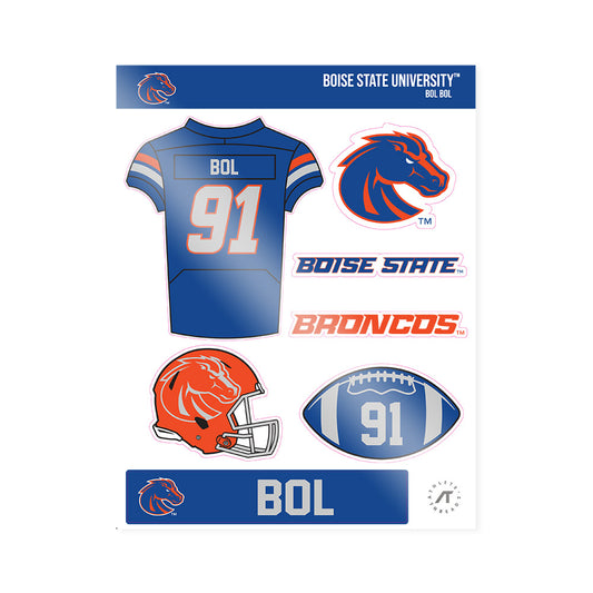 Boise State - NCAA Football : Bol Bol - Sticker Sheet-0