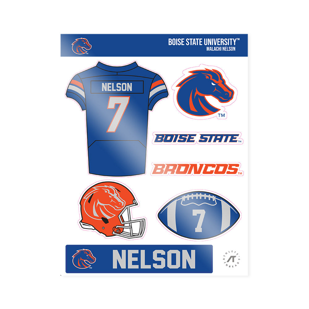 Boise State - NCAA Football : Malachi Nelson - Sticker Sheet-0