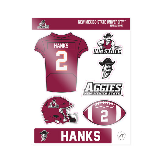 NMSU - NCAA Football : Terrill Hanks - Sticker Sheet-0