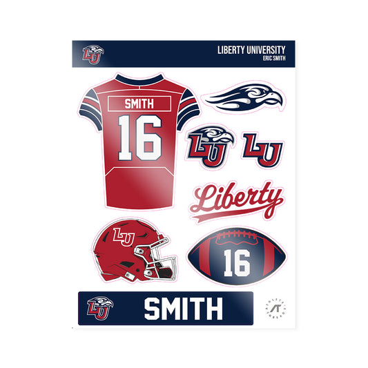 Liberty - NCAA Football : Eric Smith - Sticker Sheet-0