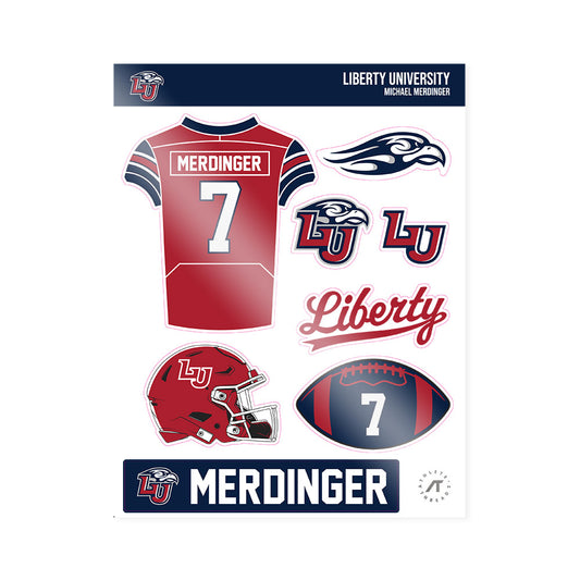 Liberty - NCAA Football : Michael Merdinger - Sticker Sheet-0