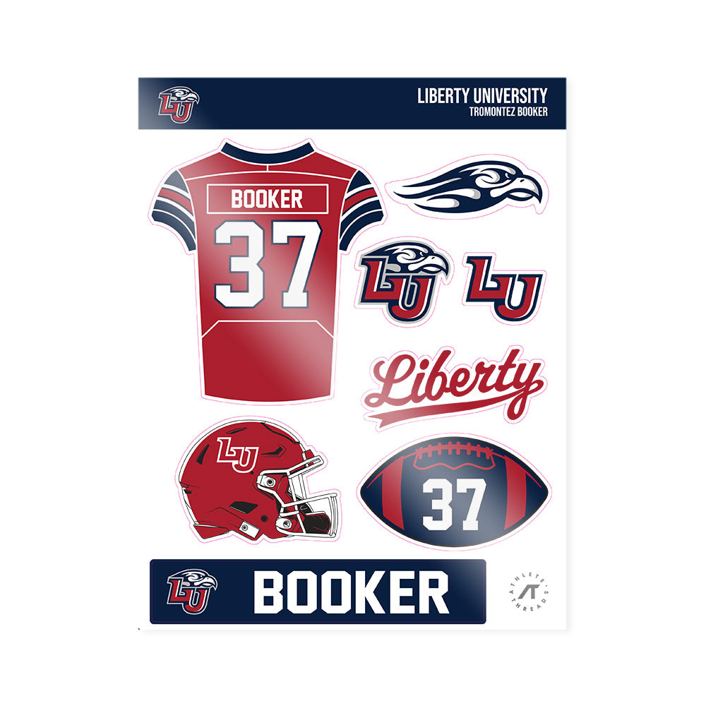 Liberty - NCAA Football : Tromontez Booker - Sticker Sheet-0