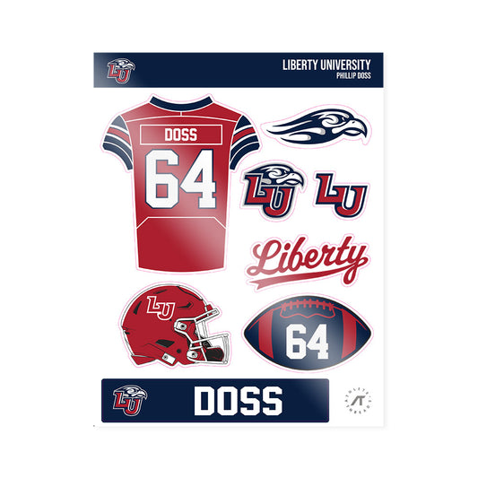 Liberty - NCAA Football : Phillip Doss - Sticker Sheet-0