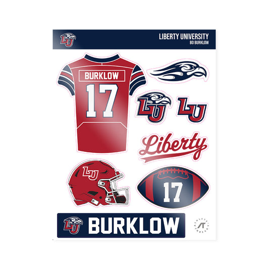 Liberty - NCAA Football : Bo Burklow - Sticker Sheet-0