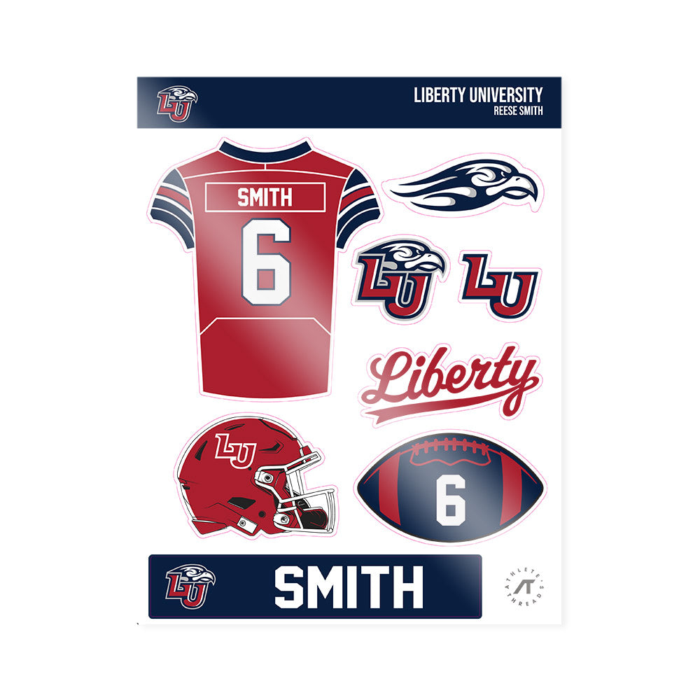 Liberty - NCAA Football : Reese Smith - Sticker Sheet-0