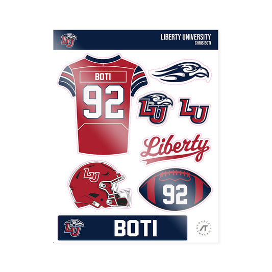 Liberty - NCAA Football : Chris Boti - Sticker Sheet-0