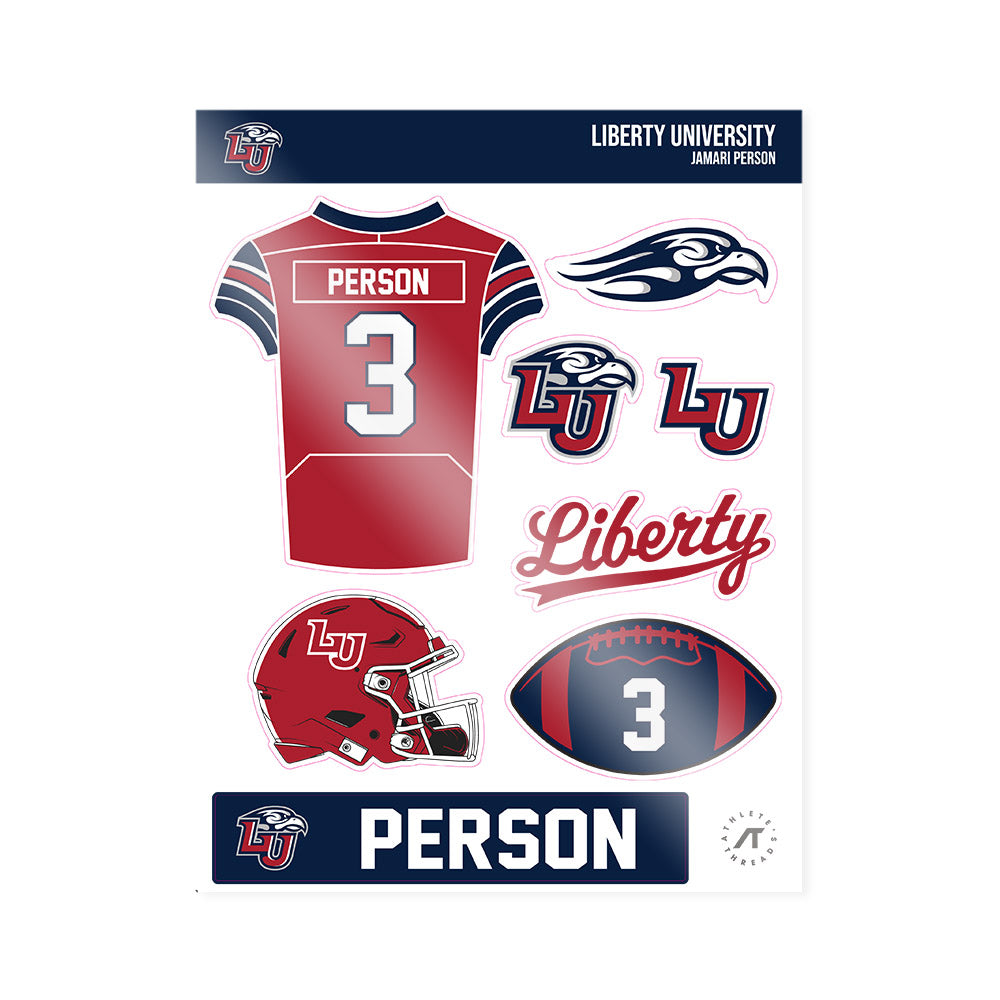 Liberty - NCAA Football : Jamari Person - Sticker Sheet-0