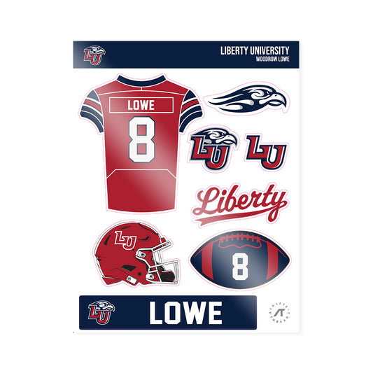 Liberty - NCAA Football : Woodrow Lowe - Sticker Sheet-0