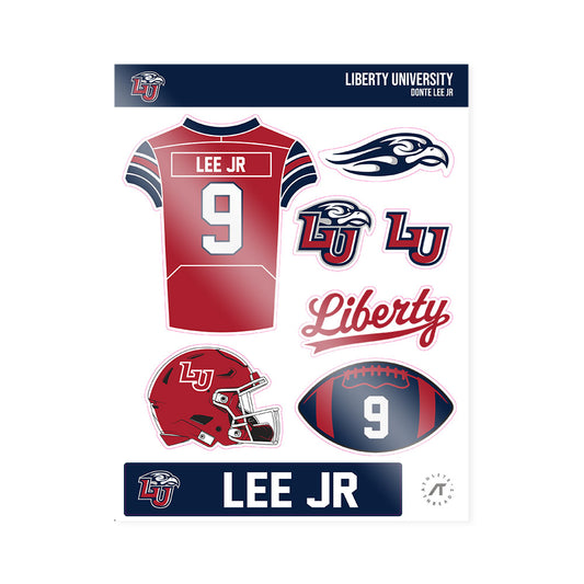 Liberty - NCAA Football : Donte Lee Jr - Sticker Sheet-0