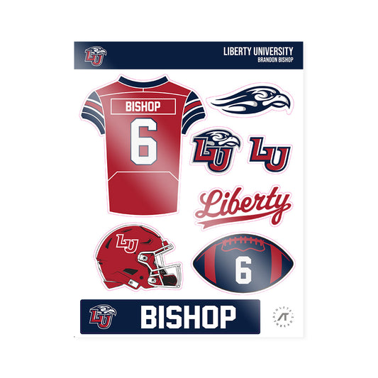 Liberty - NCAA Football : Brandon Bishop - Sticker Sheet-0