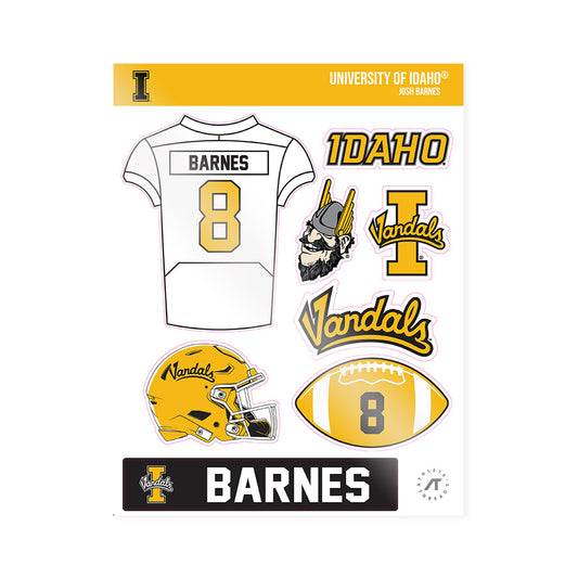 Idaho - NCAA Football : Josh Barnes - Sticker Sheet-0