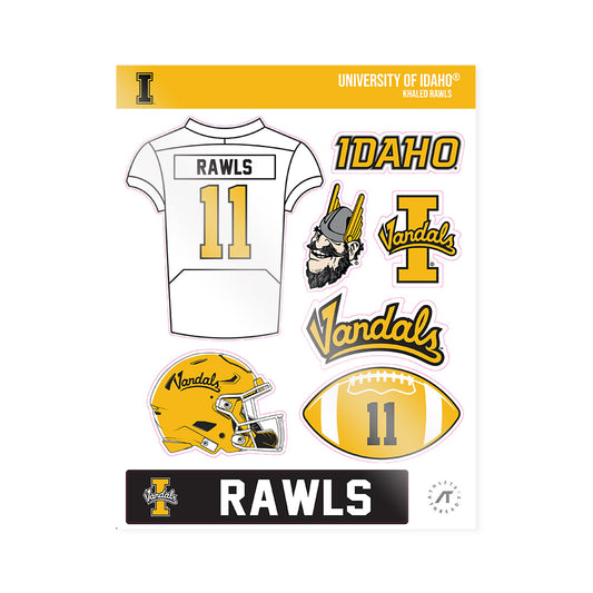 Idaho - NCAA Football : Khaled Rawls - Sticker Sheet-0