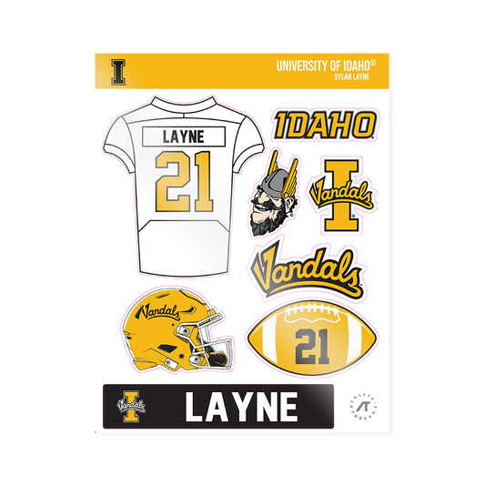 Idaho - NCAA Football : Dylan Layne - Sticker Sheet-0