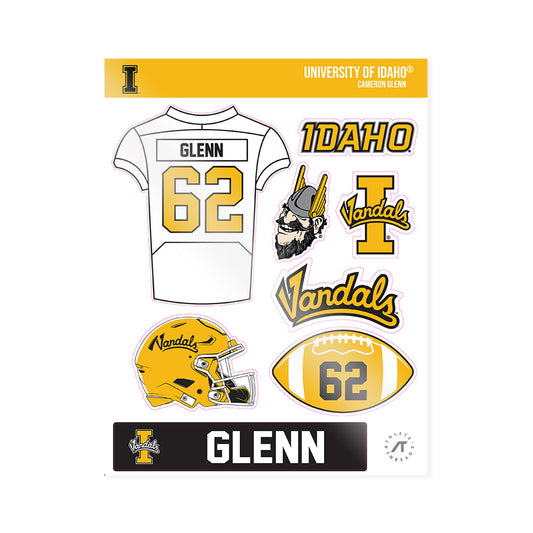Idaho - NCAA Football : Cameron Glenn - Sticker Sheet-0