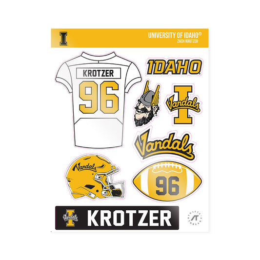  - NCAA Football : Zach Krotzer - Sticker Sheet-0