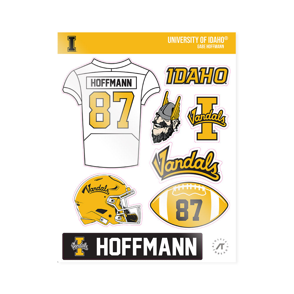 Idaho - NCAA Football : Gabe Hoffmann - Sticker Sheet-0