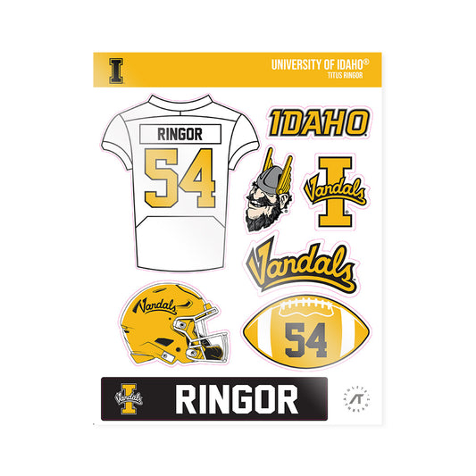 Idaho - NCAA Football : Titus Ringor - Sticker Sheet-0