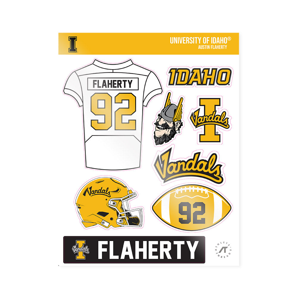 Idaho - NCAA Football : Austin Flaherty - Sticker Sheet-0