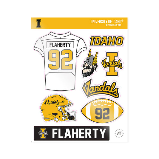 Idaho - NCAA Football : Austin Flaherty - Sticker Sheet-0