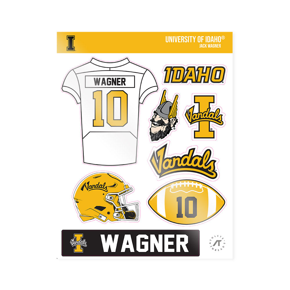Idaho - NCAA Football : Jack Wagner - Sticker Sheet-0