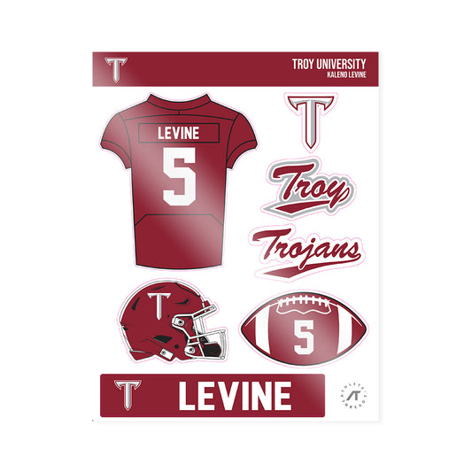 Troy - NCAA Football : Kaleno Levine - Sticker Sheet-0