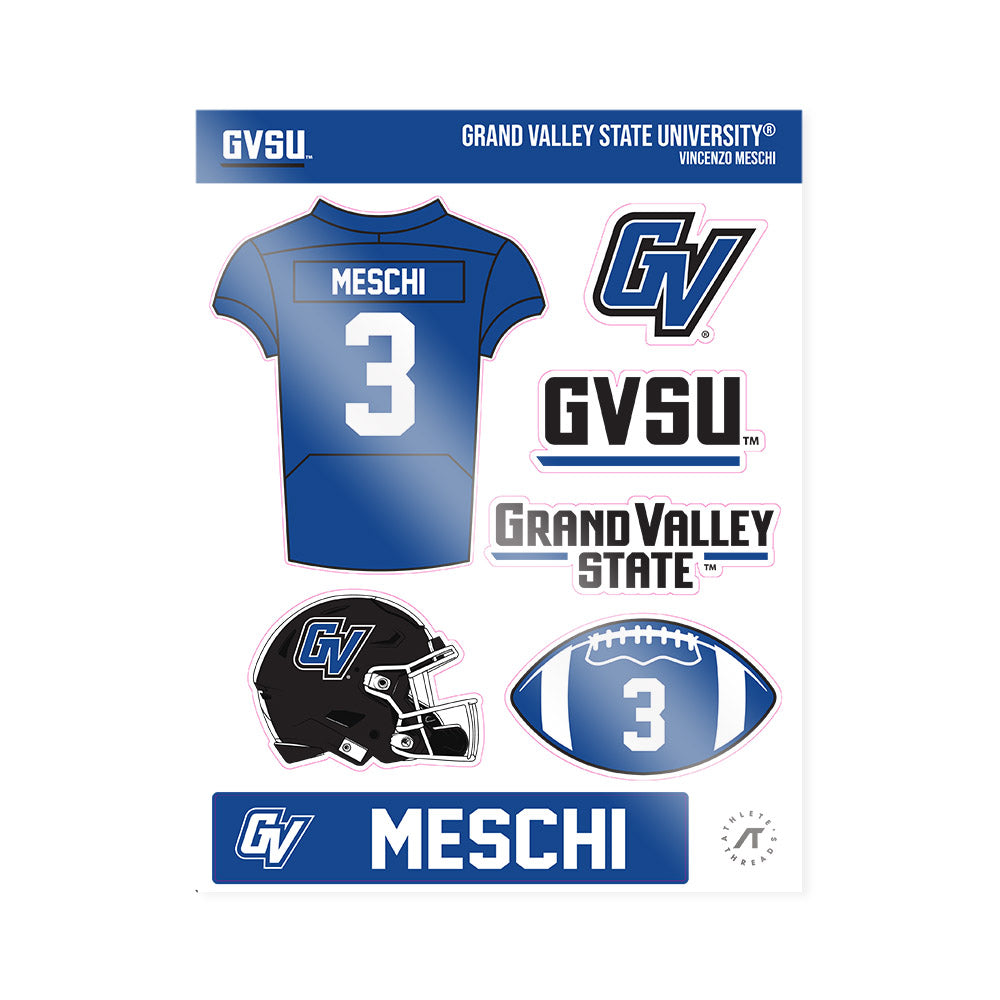 Grand Valley - NCAA Football : Vincenzo Meschi - Sticker Sheet-0