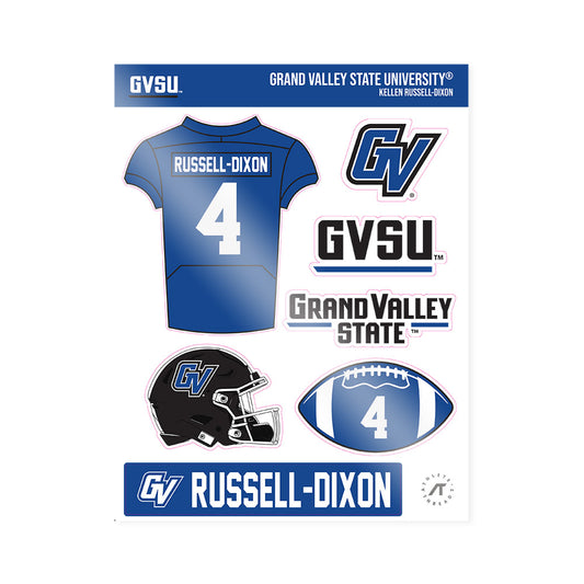 Grand Valley - NCAA Football : Kellen Russell-Dixon - Sticker Sheet-0