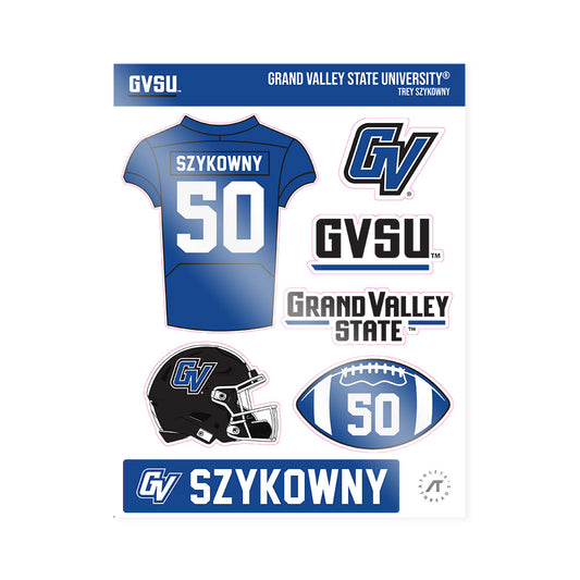 Grand Valley - NCAA Football : Trey Szykowny - Sticker Sheet-0