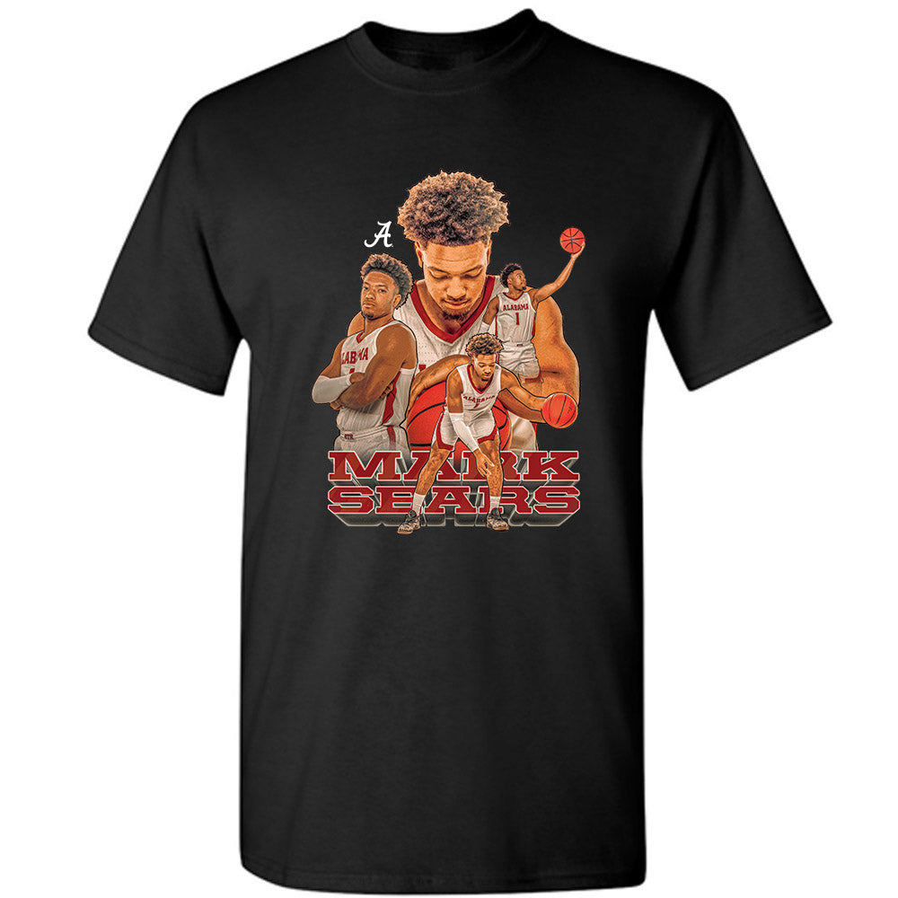 Alabama - NCAA Men's Basketball : Mark Sears - Player Collage T-Shirt-0