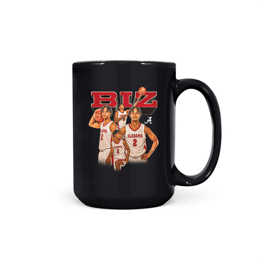 Alabama - NCAA Men's Basketball : Aden Holloway - Collage Coffee Mug-0