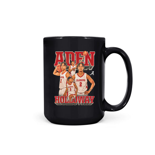 Alabama - NCAA Men's Basketball : Aden Holloway - Collage Coffee Mug-0