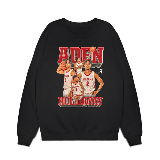 Alabama - NCAA Men's Basketball : Aden Holloway - Collage Premium Crewneck Sweatshirt-0