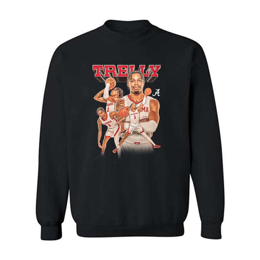 Alabama - NCAA Men's Basketball : Latrell Wrightsell Jr - Player Collage Crewneck Sweatshirt-0